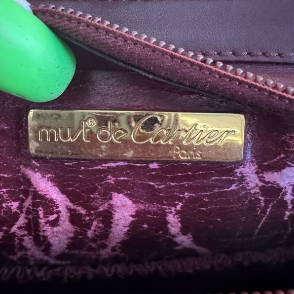 Authentic Cartier clutch bag with authenticity card